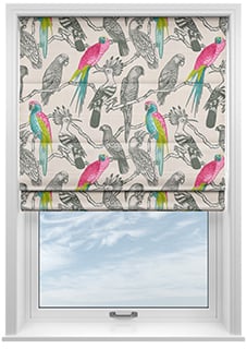 Aviary, Begonia - Twist&Fit Roman Blind